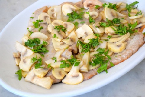 Scaloppine funghi cucina
